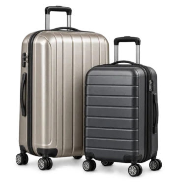 Grote reiskoffer en handbagagekoffer